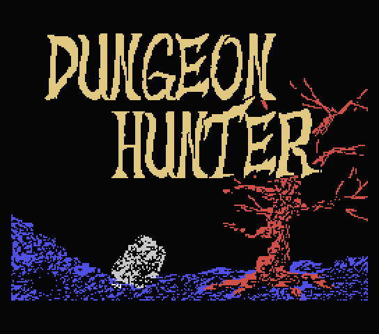 Dungeon Hunter title screen for MSX